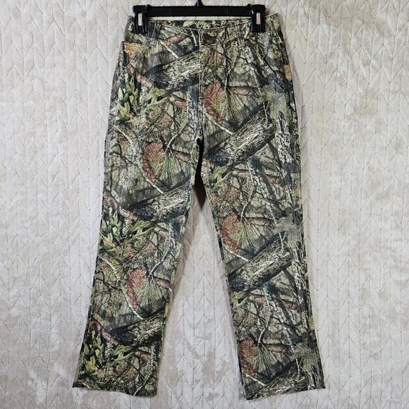 Carhartt Jeans Girls 12 Mossy Oak Camo Cotton Utility Streetwear Outdoors Gorp - Picture 1 of 7